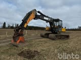 Lännen T21 crawler excavator, side view