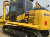 2022 Komatsu PC130-7 mini excavator, rear three-quarter view