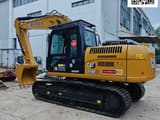 2022 Caterpillar 315D2 GC crawler excavator, rear three-quarter view