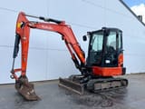 2020 Kubota KX037-4 mini excavator, side profile view