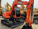 2022 Doosan DX75 crawler excavator, side view