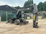 1998 Volvo EW200 wheel excavator, side view