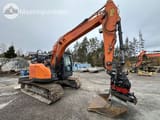 2019 Doosan DX140LCR-5 crawler excavator, side view