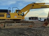 2022 Komatsu PC450 LC crawler excavator, side view