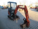 2011 Hitachi ZX18-3 CLR mini excavator, front three-quarter view