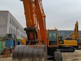 2022 Hyundai 305-9T crawler excavator, front view of bucket and boom