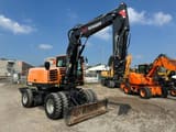 2020 Yanmar TW 110 wheel excavator, front three-quarter view