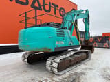 2018 Kobelco SK210LC-10 crawler excavator, rear three-quarter view