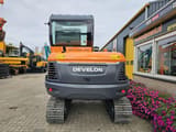 2024 Develon DX60E-10N mini excavator, rear view