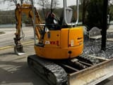 2012 IHI 25VX3 mini excavator, rear three-quarter view