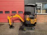 JPC KV15 mini excavator, side view
