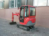 2017 Yanmar SV17 mini excavator, rear three-quarter view