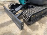 2022 Kobelco SK55 crawler excavator dozer blade and tracks view