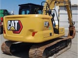 2021 Caterpillar 313-07GC crawler excavator, rear three-quarter view