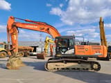2017 Hitachi ZX350LC-6 crawler excavator, side profile view
