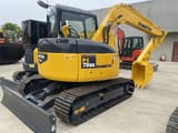 2022 Komatsu PC78US mini excavator, rear three-quarter view