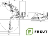 Freutek EKN0015 Mini Excavator technical diagram