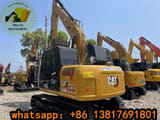 2023 Caterpillar 312D2 GC crawler excavator, rear three-quarter view