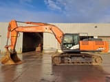 2018 Hitachi Zaxis 350LCN crawler excavator, side view
