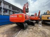 2016 Hitachi ZX120 crawler excavator rear three-quarter view