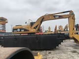 2021 Caterpillar 320C amphibious excavator, side profile view