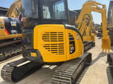 2020 Komatsu PC35MR mini excavator, rear three-quarter view