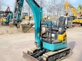 2021 Kubota U17 mini excavator, front three-quarter view