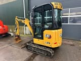 2021 Caterpillar 301.8 mini excavator, three-quarter view