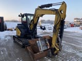 2017 Yanmar VIO50-6 mini excavator, front three-quarter view