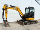 2018 JCB 48Z-1 mini excavator, side profile view