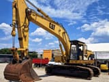1995 Caterpillar 350L crawler excavator, side view
