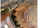 2016 Doosan DX85R-3 crawler excavator track drive sprocket detail