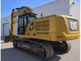 2019 Caterpillar 336 crawler excavator, rear three-quarter view