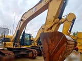 2023 Caterpillar 352 crawler excavator, front three-quarter view