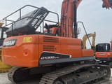 2021 Doosan DX300LC-9C crawler excavator, rear three-quarter view