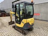 2017 Yanmar SV18 mini excavator, rear three-quarter view