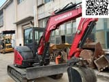 2023 Yanmar VIO55 mini excavator, front three-quarter view