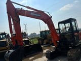 2020 Doosan DH55 mini excavator, side view
