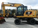 2019 Caterpillar M314F wheel excavator, side profile view