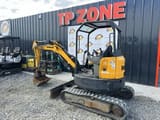 2014 Bobcat E26 mini excavator, rear three-quarter view