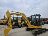 2023 Komatsu PC-55MR mini excavator, side profile view