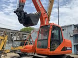 2019 Doosan DH150W-7 wheel excavator, front three-quarter view
