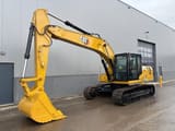2026 Caterpillar 323D3 crawler excavator, side view