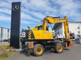 2023 JCB JS175W wheel excavator, rear three-quarter view