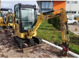 2021 Caterpillar 301.8-05 crawler excavator, front three-quarter view