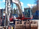 2015 Takeuchi TB1140 crawler excavator, front view