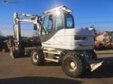 2012 CASE WX125 wheel excavator, rear three-quarter view