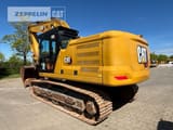 2023 Caterpillar 330-07 crawler excavator, rear three-quarter view