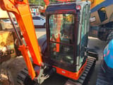 2019 Hitachi Zaxis 55UR mini excavator cab and boom view