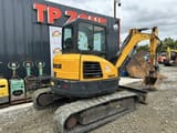 2015 Bobcat E50 mini excavator, rear three-quarter view